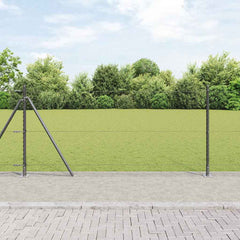 Hexagonal Fence Concrete Base PVC-Coated Steel mesh Size Grey