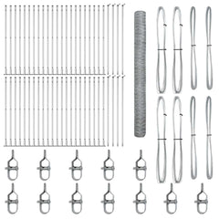 Hexagonal Fence with Concrete Base 100 x 1 m Galvanised Steel mesh Size 36 mm mesh 1.4 m