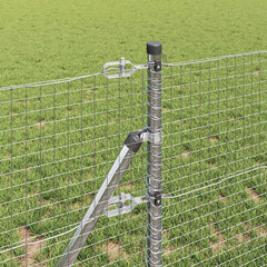 vidaXL Welded Wire Fence Ground Fix 10 x 0.5 m Galvanised Steel Silver 4