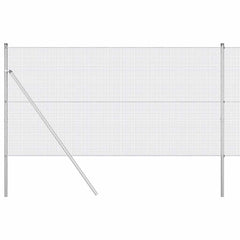 Welded Wire Fence Ground Fix 50 x 1 m Silver Galvanised Steel mesh Size 1.6 x 1.6 cm mesh 1 m