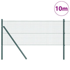 vidaXL Welded Wire Fence Ground Fix 10 x 0.6 m PVC-Coated Steel Green 3