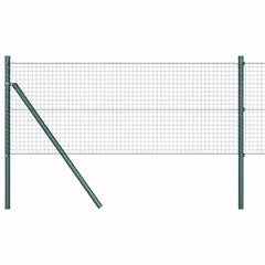 vidaXL Welded Wire Fence Ground Fix 10 x 0.6 m PVC-Coated Steel Green 2