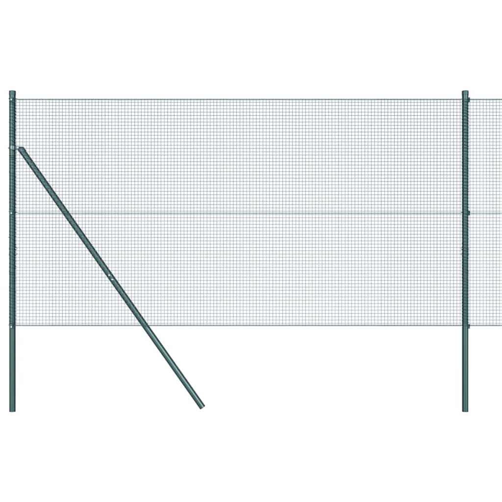 Welded Wire Fence Ground Fix 50 x 1 m PVC-Coated Steel Green mesh Size 1.6 x 1.6 cm mesh 1 m