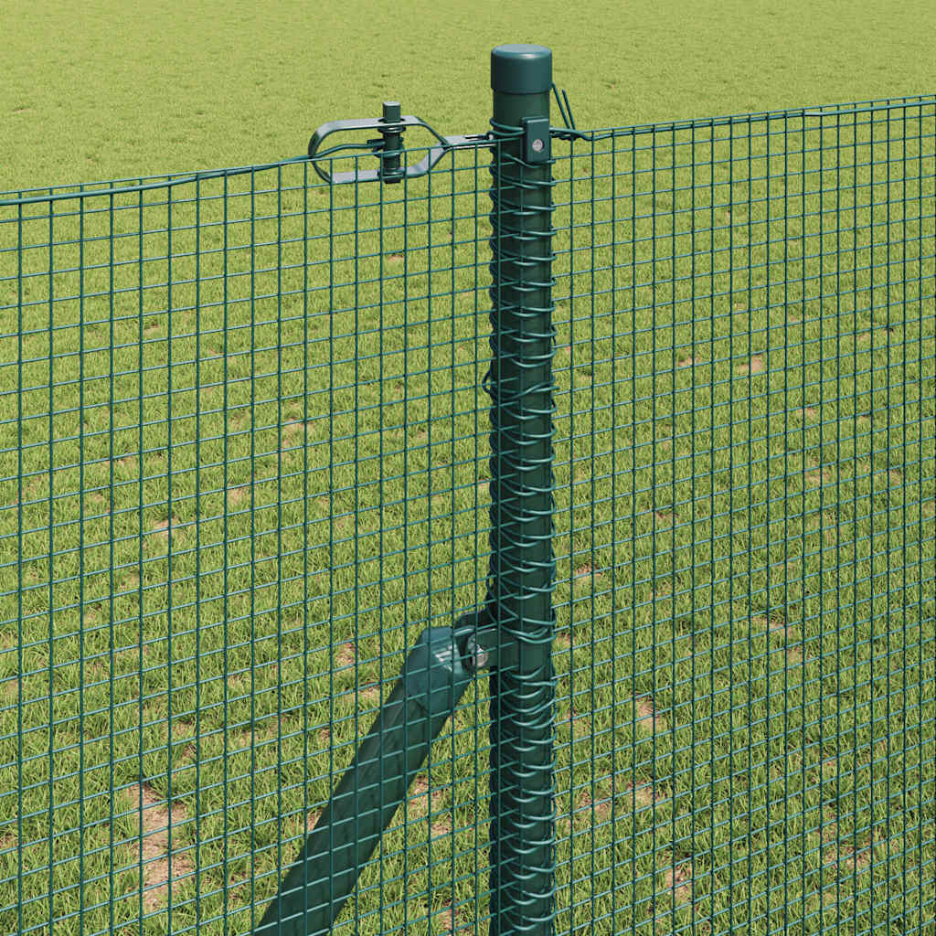 Welded Wire Fence Ground Fix 100 x 0.4 m PVC-Coated Steel Green 1 m 1.2 x 1.2 cm mesh