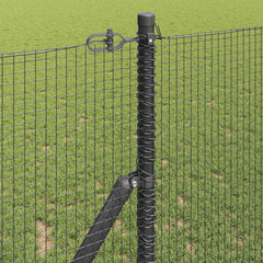 Welded Wire Fence Ground Fix 50 x 1 m PVC-Coated Steel Grey mesh Size 1.6 x 1.6 cm mesh 1 m