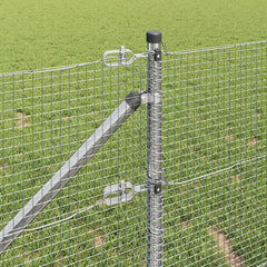 vidaXL Welded Wire Fence with Spikes 10 x 0.8 m Galvanised Steel Mesh 5