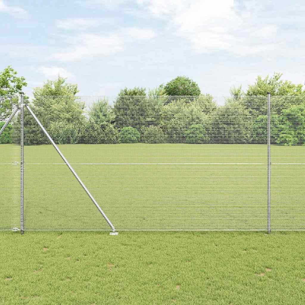 Welded Wire Fence with Spikes 25 x 0.4 m Mesh Galvanised Steel mesh Size 16 x 16 mm mesh 1.5 m