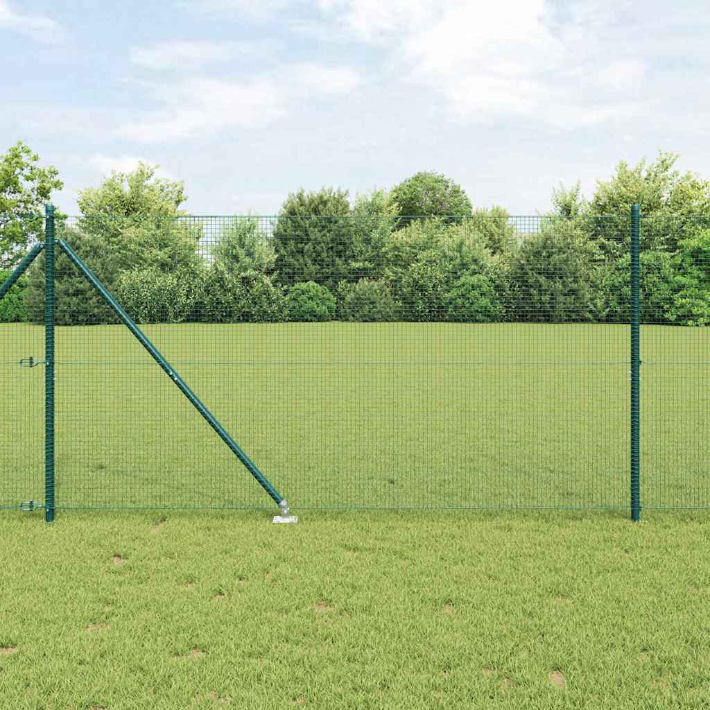 Welded Wire Fence Spikes PVC-coated Steel Green mesh Size
