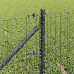 Welded Wire Fence Spikes PVC-coated Steel Grey mesh