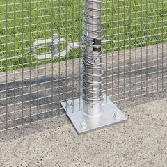 Welded Wire Fence with Concrete Base 50 x 1 m Galvanised Steel mesh Size 12 x 12 mm mesh 1 m