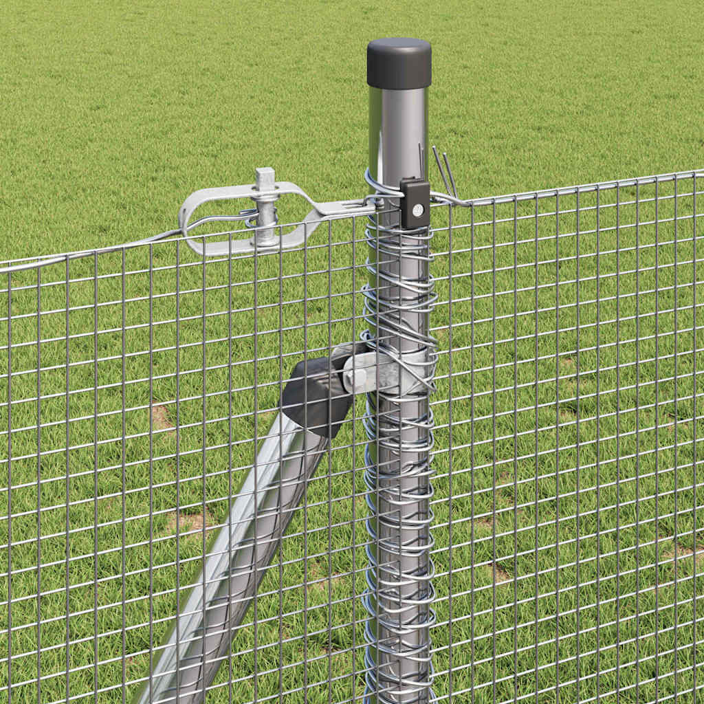 Welded Wire Fence with Concrete Base 50 x 1 m Galvanised Steel mesh Size 12 x 12 mm mesh 1 m