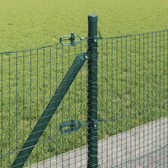 vidaXL Welded Wire Fence with Concrete Base 25 x 0.4 m Green Mesh 5