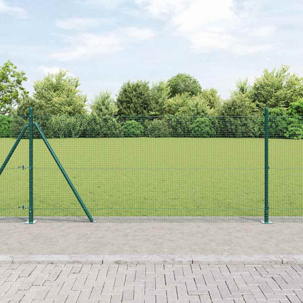 Welded Wire Fence Concrete Base Mesh Green