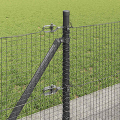 vidaXL Welded Wire Fence with Concrete Base 10 x 0.6 m Grey Mesh 5