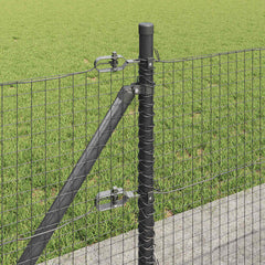 vidaXL Welded Wire Fence with Concrete Base 25 x 0.5 m Grey Mesh 5