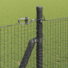 Welded Wire Fence with Concrete Base 50 x 0.4 m Grey mesh Size 16 x 16 mm mesh 1.4 m