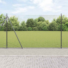 Welded Wire Fence with Concrete Base 50 x 0.4 m Grey mesh Size 16 x 16 mm mesh 1.4 m