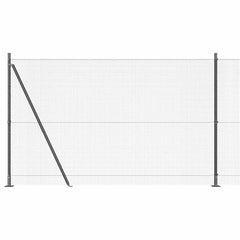 Welded Wire Fence with Concrete Base 50 x 0.4 m Grey mesh Size 16 x 16 mm mesh 1.4 m