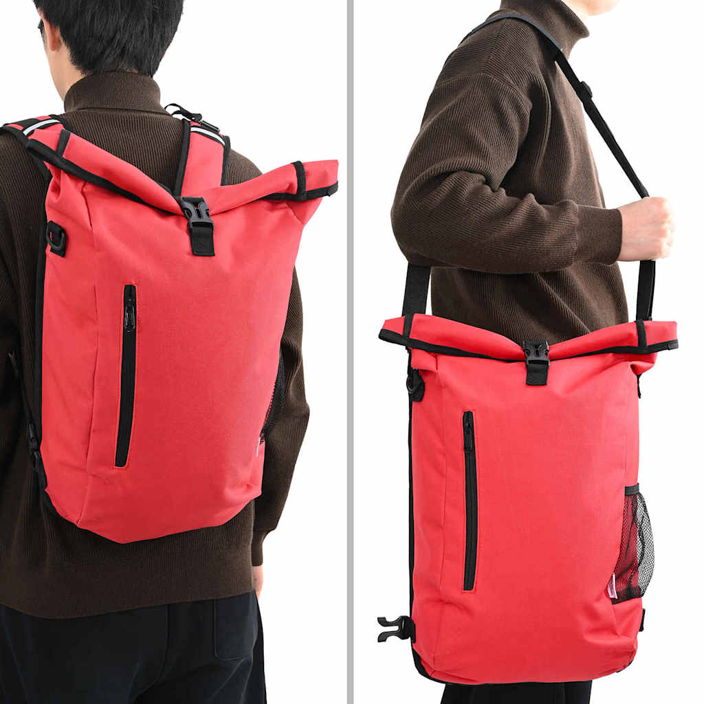 vidaXL Bicycle Bag Red 31 x 13 x 58 cm Polyester 3