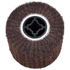 vidaXL Sanding Rollers 3 pcs Brown 12 x 12 x 10 cm Synthetic Fibre 4
