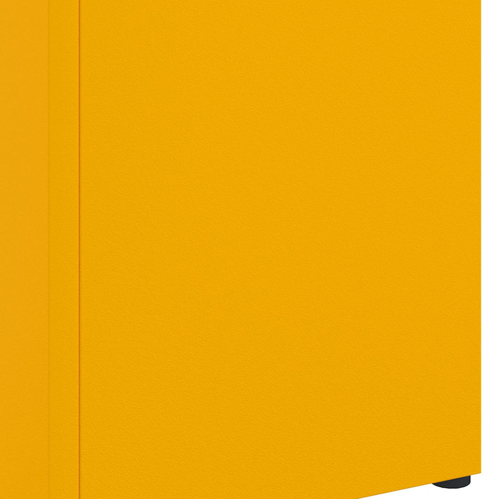 vidaXL Rain Umbrella Stand Mustard 15.5 x 15.5 x 49 cm Steel 6