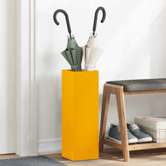 vidaXL Rain Umbrella Stand Mustard 15.5 x 15.5 x 49 cm Steel 1