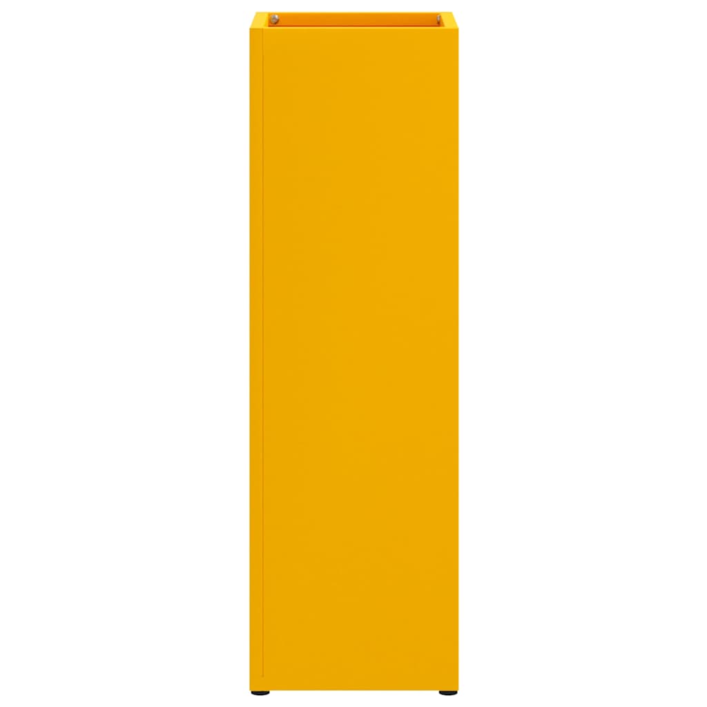 vidaXL Rain Umbrella Stand Mustard 15.5 x 15.5 x 49 cm Steel 4