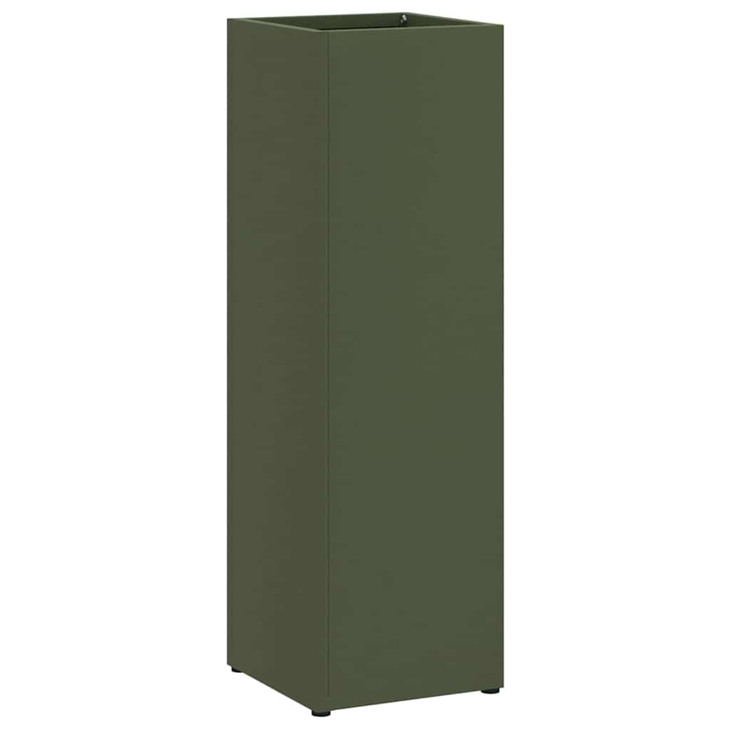 vidaXL Rain Umbrella Stand Olive 15.5 x 15.5 x 49 cm Steel 2