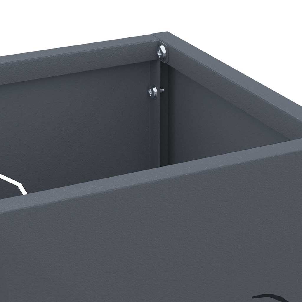 vidaXL Rain Umbrella Stand Anthracite 15.5 x 15.5 x 49 cm Steel 5