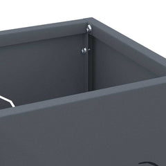 vidaXL Rain Umbrella Stand Anthracite 15.5 x 15.5 x 49 cm Steel 5