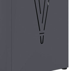 vidaXL Rain Umbrella Stand Anthracite 15.5 x 15.5 x 49 cm Steel 6