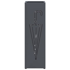 vidaXL Rain Umbrella Stand Anthracite 15.5 x 15.5 x 49 cm Steel 4