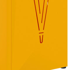vidaXL Rain Umbrella Stand Mustard 15.5 x 15.5 x 49 cm Steel 6