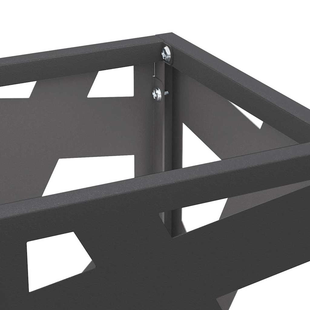 vidaXL Rain Umbrella Stand Black 15.5 x 15.5 x 49 cm Steel 5