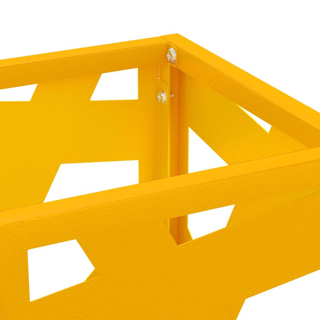 vidaXL Rain Umbrella Stand Mustard 15.5 x 15.5 x 49 cm Steel 5