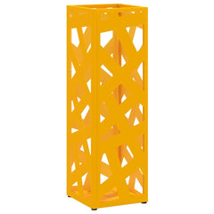 vidaXL Rain Umbrella Stand Mustard 15.5 x 15.5 x 49 cm Steel 2