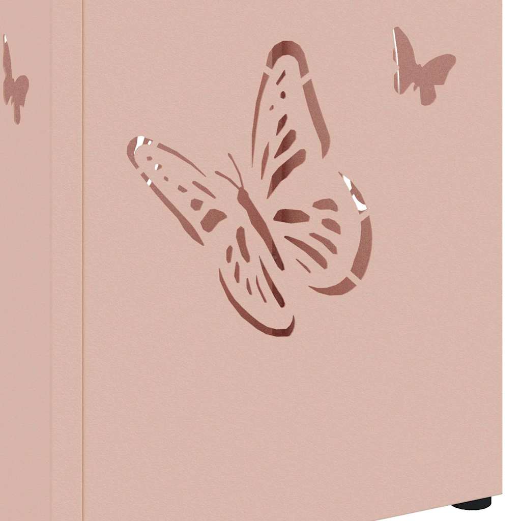 vidaXL Rain Umbrella Stand with Storage Pink 15.5 x 15.5 x 49 cm Steel 6