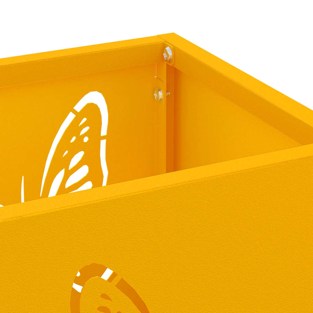 vidaXL Rain Umbrella Stand Mustard 15.5 x 15.5 x 49 cm Steel 5
