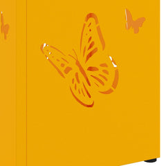 vidaXL Rain Umbrella Stand Mustard 15.5 x 15.5 x 49 cm Steel 6