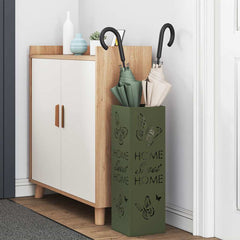 vidaXL Rain Umbrella Stand Olive 15.5 x 15.5 x 49 cm Steel 3