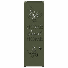 vidaXL Rain Umbrella Stand Olive 15.5 x 15.5 x 49 cm Steel 4