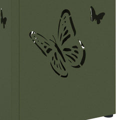 vidaXL Rain Umbrella Stand Olive 15.5 x 15.5 x 49 cm Steel 6