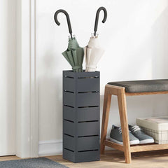 vidaXL Rain Umbrella Stand Anthracite 15.5 x 15.5 x 49 cm Steel 1