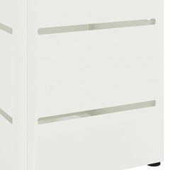 vidaXL Rain Umbrella Stand White 15.5 x 15.5 x 49 cm Steel 6