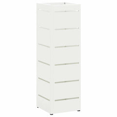vidaXL Rain Umbrella Stand White 15.5 x 15.5 x 49 cm Steel 2