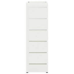 vidaXL Rain Umbrella Stand White 15.5 x 15.5 x 49 cm Steel 4