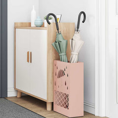 vidaXL Rain Umbrella Stand Pink 28 x 12 x 41 cm Steel 3