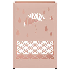 vidaXL Rain Umbrella Stand Pink 28 x 12 x 41 cm Steel 4