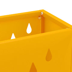 vidaXL Rain Umbrella Stand Mustard Yellow 28 x 12 x 41 cm Steel 5