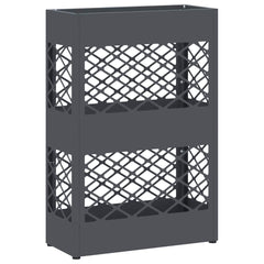 vidaXL Rain Umbrella Stand Anthracite 28 x 12 x 41 cm Steel 2